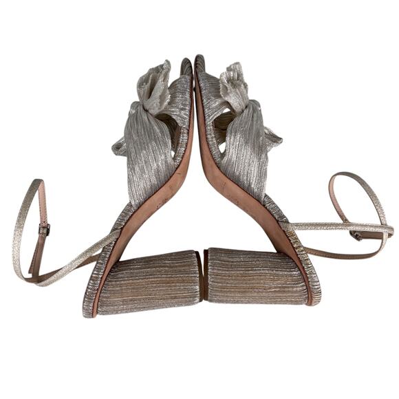 Loeffler Randall Camellia Heels 10 Shiny Champagne - Picture 5 of 11